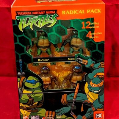 TMNT DVD Radical Pack Includes 4 Figures Teenage Mutant Ninja Turtles
