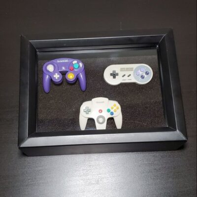 Nintendo Controllers Shadow Box