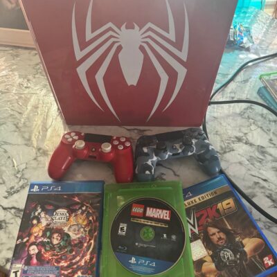 PlayStation 4 Pro Spiderman Console Bundle