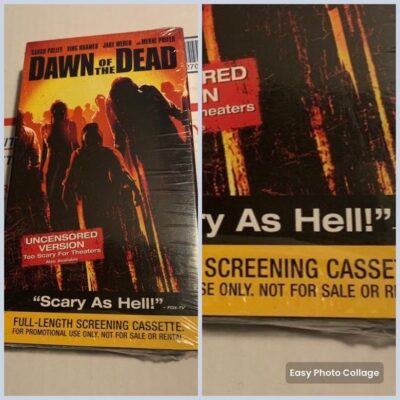 RARE Dawn of the Dead 2004 Uncensored Screener Demo VHS SEALED NEW HTF