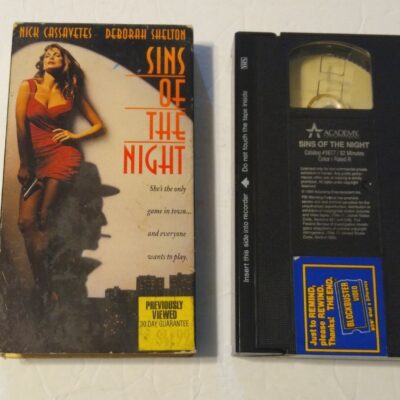 Sins of the Night Erotic Thriller Crime Mafia VHS Rare Deborah Shelton HTF OOP *