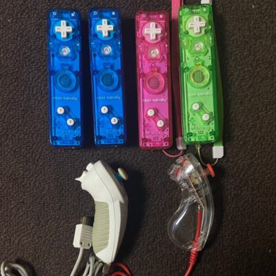 4 Rock Candy WiiMote Blue Pink Green