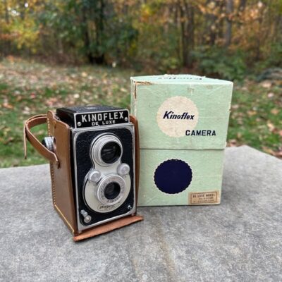 Vintage 1960’s Kinoflex Deluxe 120 Film Camera with Case & Box | Untested/As-Is