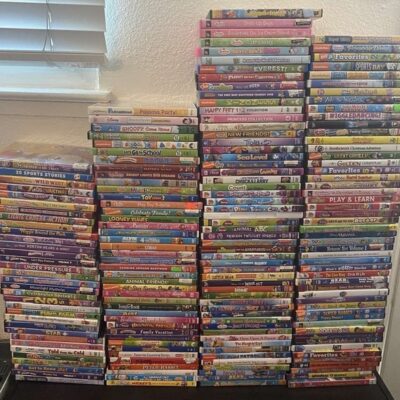 Huge Kids DVD Lot Disney Barbie Nickelodeon  Dora