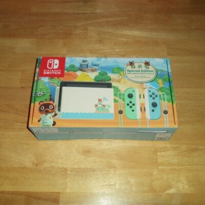 EMPTY NINTENDO SWITCH Animal Crossing Console System Box Only Cardboard Inserts