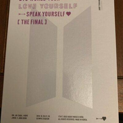 BTS Love Yourself Speak Yourself [The Final] DVD with Preorder benefit lenti