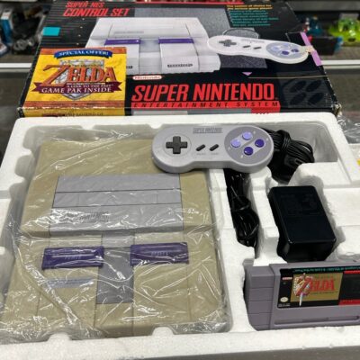 Super nes control set a link to the past game pak