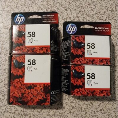 HP 58 Photo Ink Cartridges Bundle