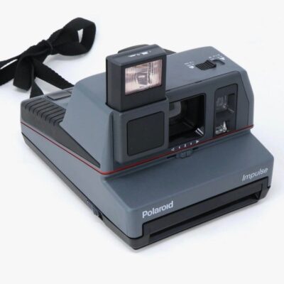 POLAROID 600 IMPULSE LUSTRE GRAY INSTANT FILM CAMERA