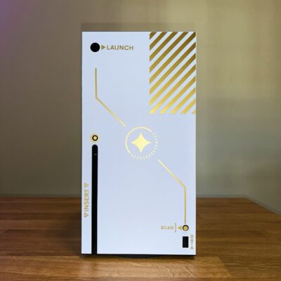 Custom Xbox Series X Console – GOLD STARFIELD Skin