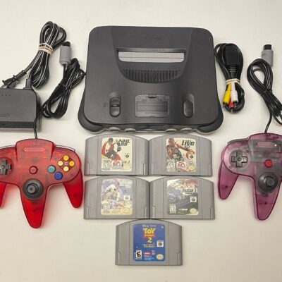 Nintendo 64 Bundle With 5 Games – Tested & Working –