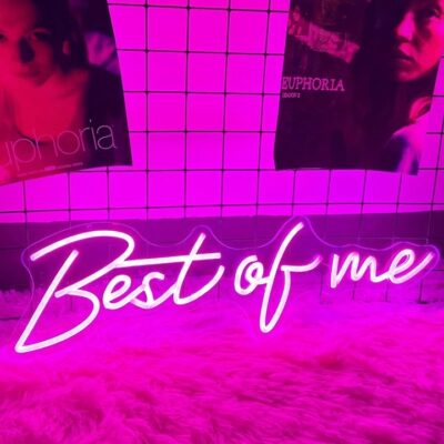 WOW 22″x16″in ” Best of Me ” Neon LED Sign Lighting Light Backdrop Photobooth S