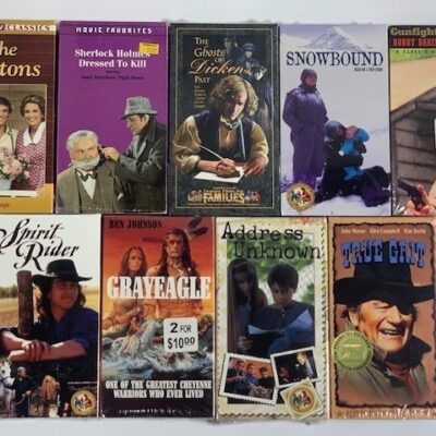VHS Tapes . Rare Sealed Tape Collection Lot of 9 .