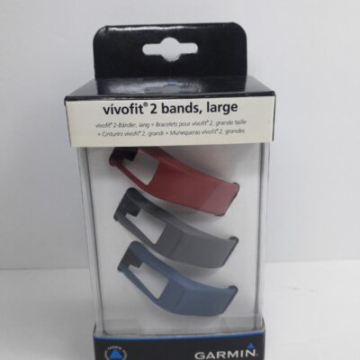 Garmin vivofit 2 Bands, Large Wrist Bands – 3pk Burgundy/Slate/Navy – New In Box