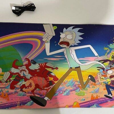 RGB GAMING MOUSEPAD WITH RICK AND MORTY