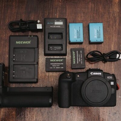 Canon EOS RP with accessories