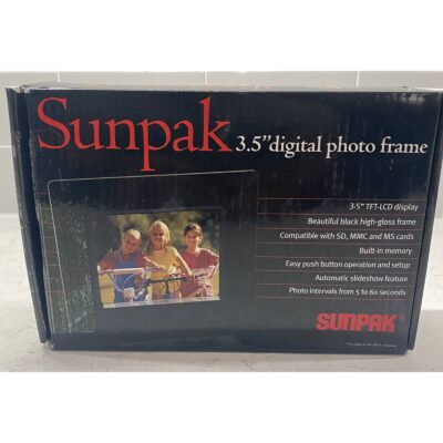 Sunpak 3.5″ Portable Digital Photo Album Picture Frame. NEW
