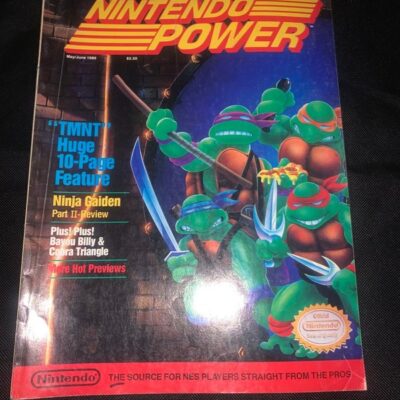 Nintendo Power Magazine Volume 6 May/June 1989 TMNT with Mega Man Poster