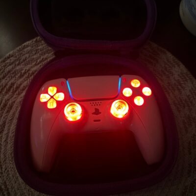 PS5 Pink Controller LED Buttons