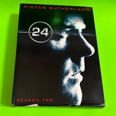 24 TV SERIES COMPLETE SEASON 2 WITH KIEFER SUTHERLAND DVD EPISODES 1-24.