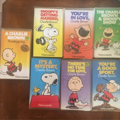 Charlie Brown & Snoopy VHS x 7