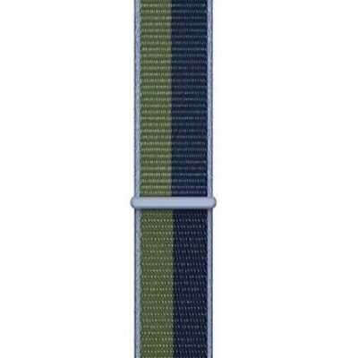 Apple Watch Sport Loop (45mm) Band – Abyss Blue/Moss Green