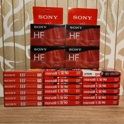 22 Audio Cassettes MAXWELL SONY High Fidelity Blank New Normal Bias Audio 60 90