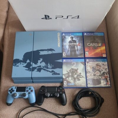 Sony PlayStation 4 Uncharted 4: Limited Edition Bundle 500GB Gray Blue Console