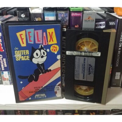 Mega Rare Felix The Cat In Outer Space VHS Media 1984 Cut Box