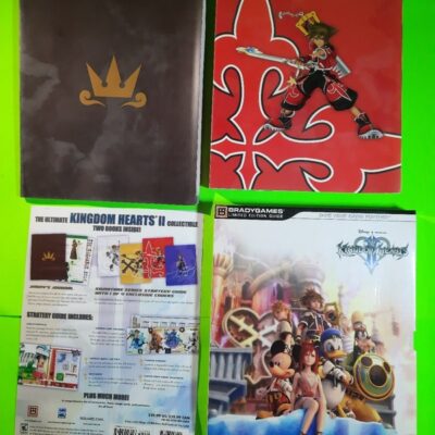 Kingdom Hearts II Limited Edition Brady Games PS2 Strategy Guide Poster Stickers