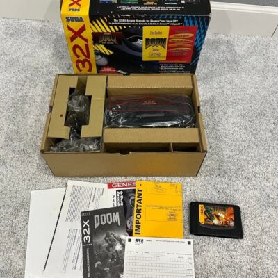 SEGA Genesis 32X Doom Variant Console in box