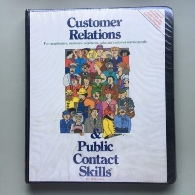 Customer relations and public contact skills audio cassette tape program