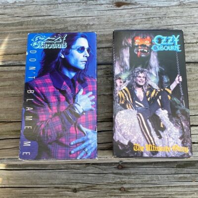 Ozzy Osbourne VHS Set Don’t Blame Me The Ultimate Sin Vintage 1986 1991