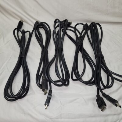 (Lot of 5) E119932 – 10ft 20276 – 80°C 30V Monitor DisplayPort Cable – Used