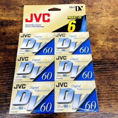 JVC Mini Digital Video Cassette MDV60ME6HT (6pk) – New
