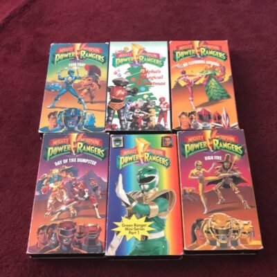 Power Rangers VHS tapes