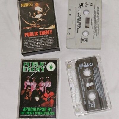 PUBLIC ENEMY Cassette Tape LOT of 2. Bum Rush The Show / Apocalypse (1987-1991)