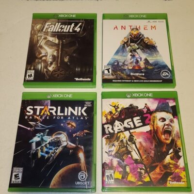 Xbox One 4 Game Lot – Fallout 4 – Starlink – Anthem – Rage 2