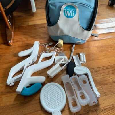 Wii Random Accessory Bundle with wii backpack + more