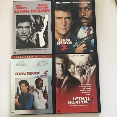 Lethal Weapon Dvd Lot Films 1 2 3 4 Mel Gibson Danny Glover Joe Pesci Chris Rock