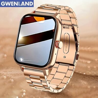 Smart Watch Gift For Men Women, 1.7″ Full Touch Screen Smartwatch With Text