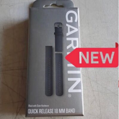 Garmin Quick Release 18mm Band Black with Slate Hardware