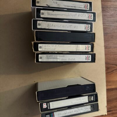 Lot of 9 Betamax L750 cassettes