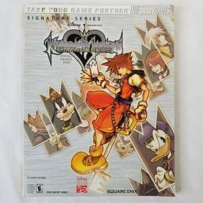 Kingdom Hearts Chain Of Memories Brady Strategy Guide With Map Cards 2005 Disney